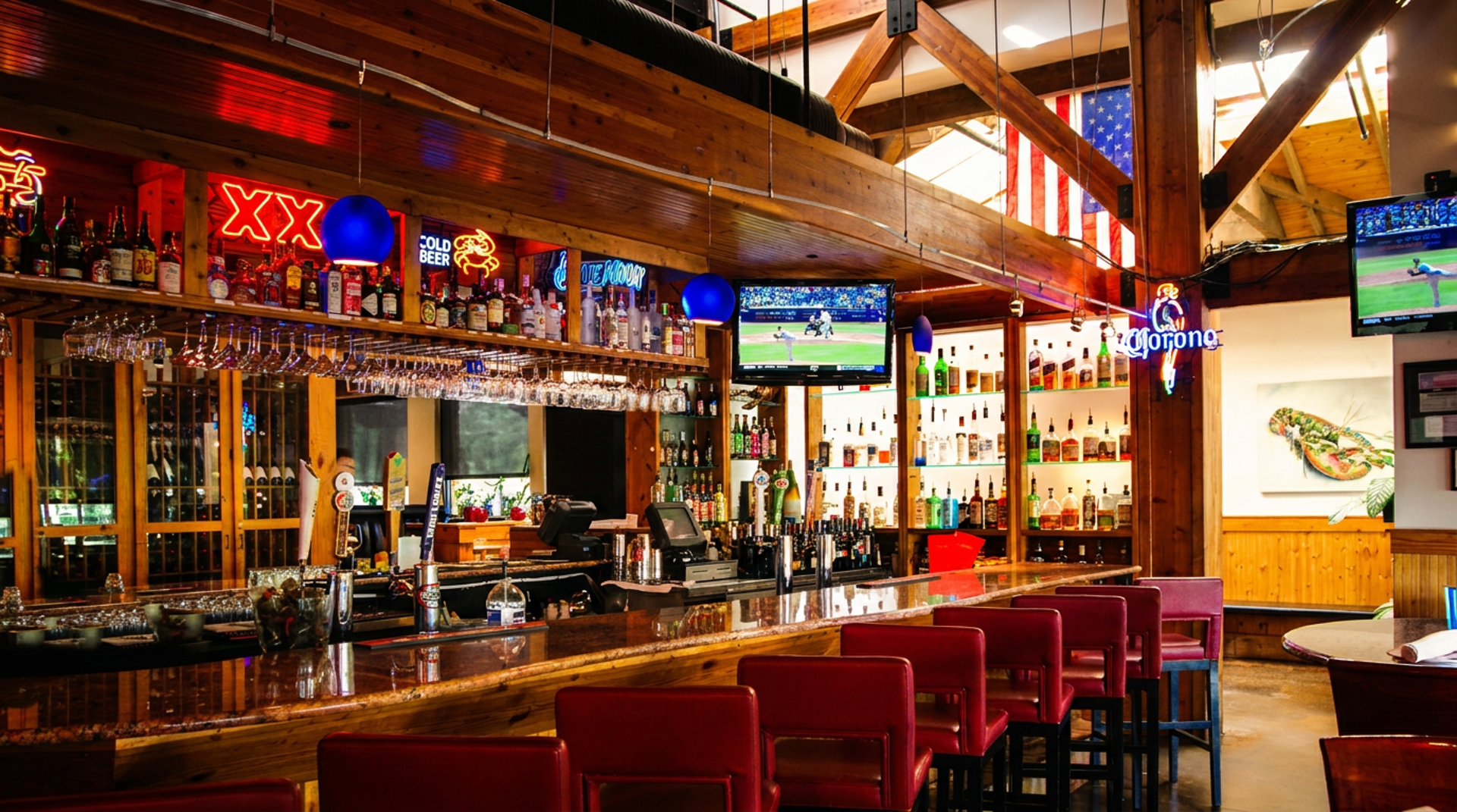 Drink specials at the bar