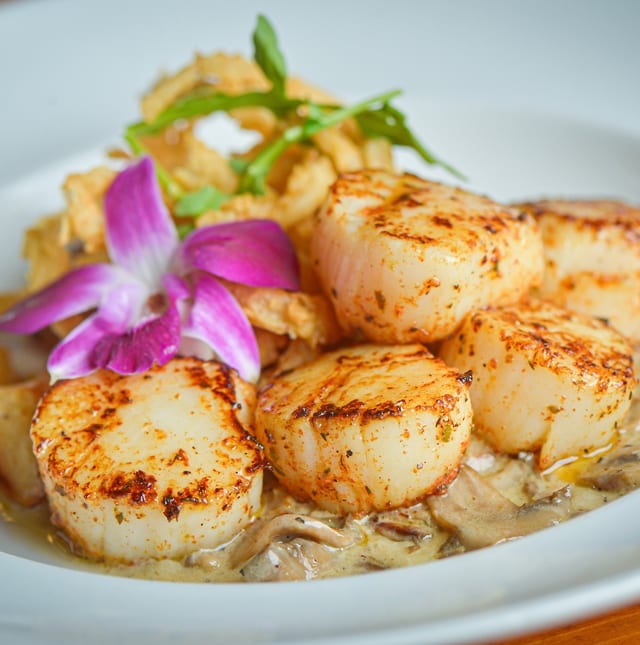 Seared Sea Scallops.