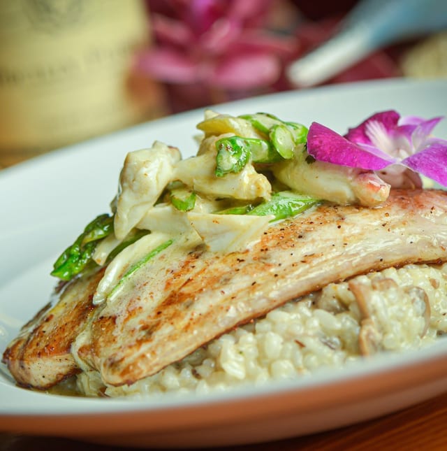 Red Snapper Crab Oscar.