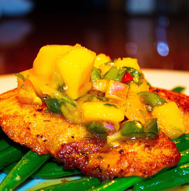 Mango Tilapia & Shrimp.