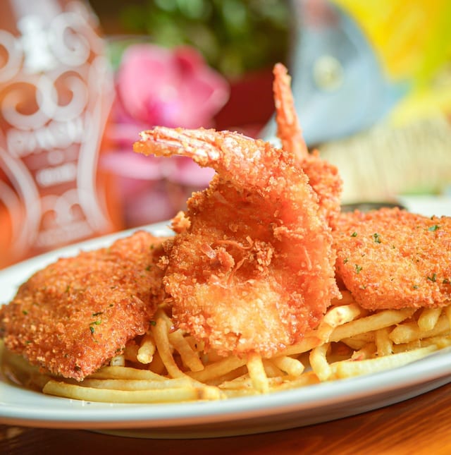 Catfish & Coconut Shrimp.